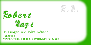 robert mazi business card